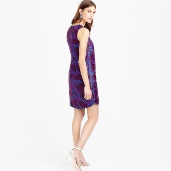 J CREW Sleeveless Jacquard Sleeveless Shift Dress 6 $178 - Picture 3 of 11